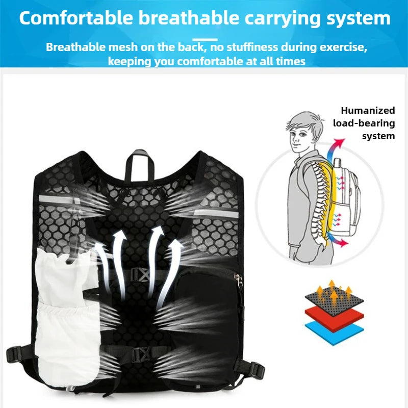 Lightweight Running Hydration Vest for Outdoor Sports.