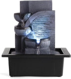 Indoor Waterfall Fountain with LED Light Decor