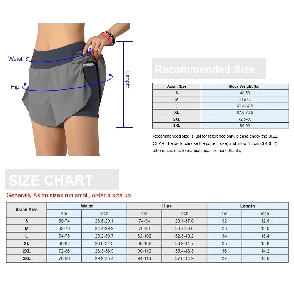 Running Shorts with Wide Waistband Coverage