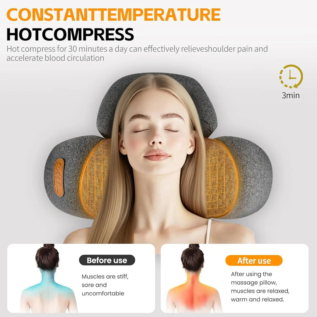 3-in-1 Neck Massager Pillow with Heat