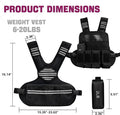 Adjustable Weighted Vest for Fitness.