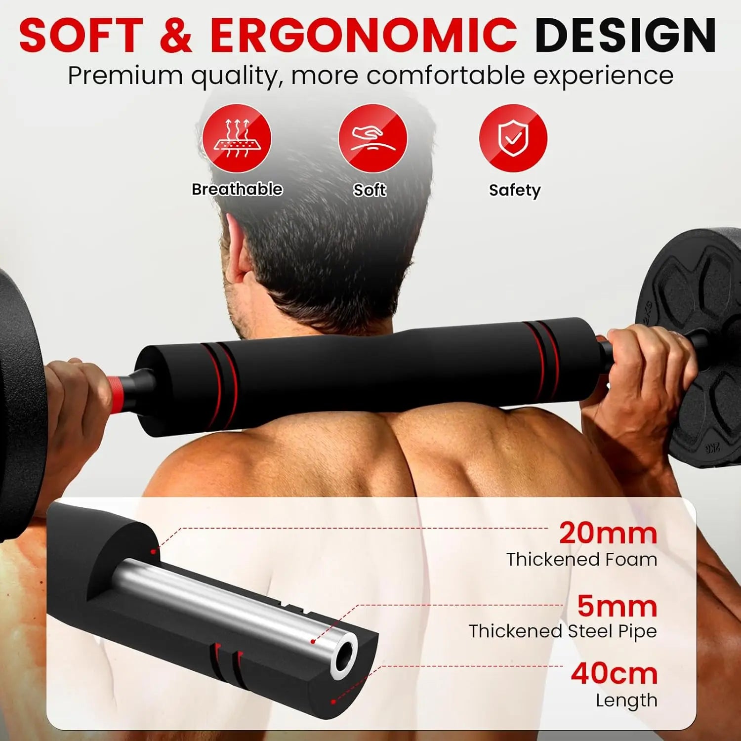Adjustable Dumbbell Set, 20-90lbs Free Weights for Men and Women