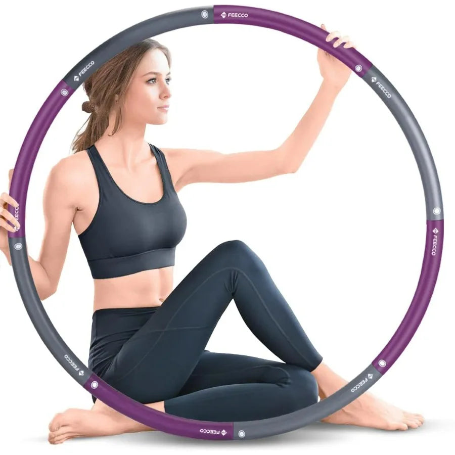 8 Detachable Weighted Fitness Hoop