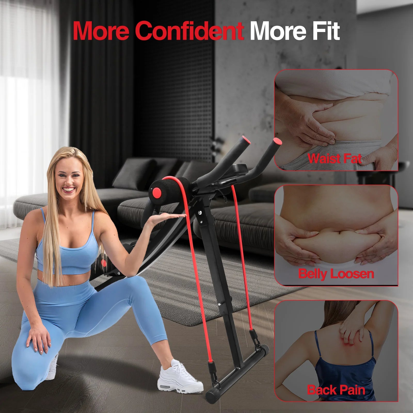 Foldable Core & Abdominal Fitness Equipment