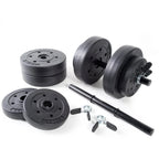 Space Saving 40lb Adjustable Dumbbell Set with Case