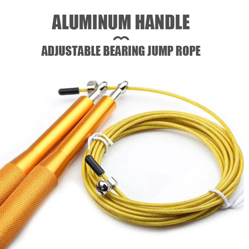 High-Speed Adjustable Jump Rope with Aluminum Handles