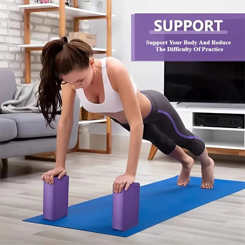 Dance Yoga Blocks Gym Foam Brick Pilates Training