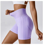 Seamless High Waist Fitness Sports Shorts