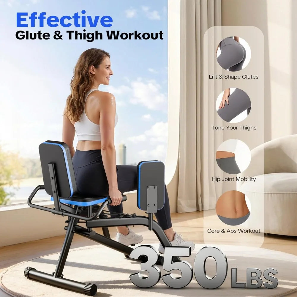 6-Level Hip Abductor Machine w/ Bonus Resistance Band