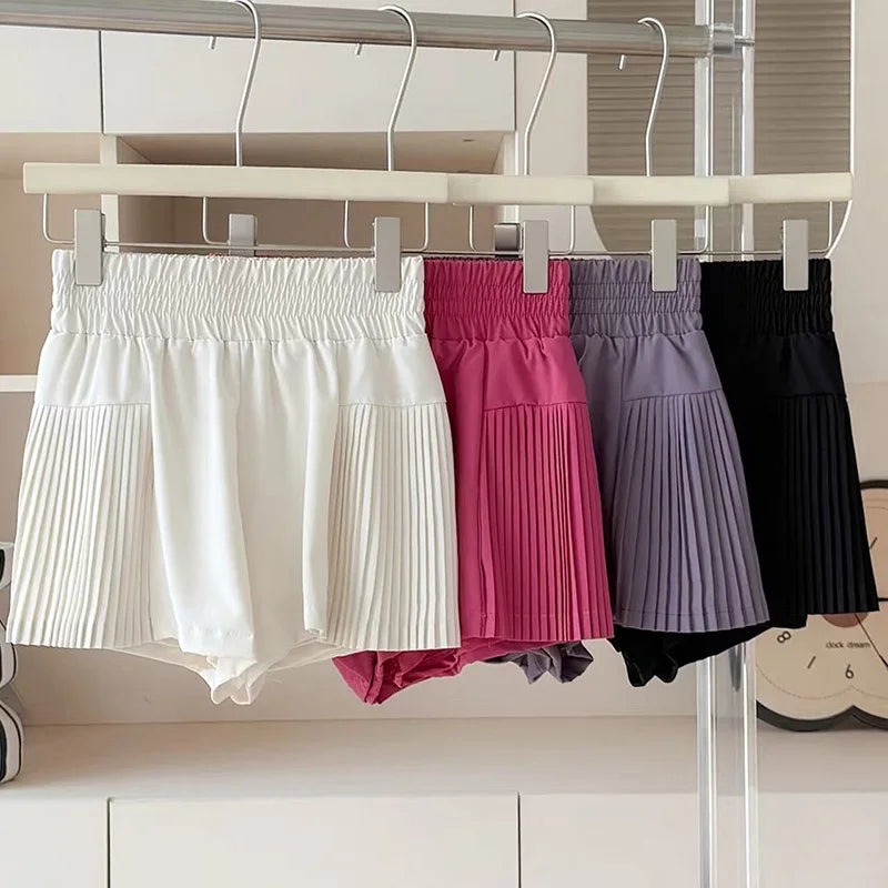 High-Waisted Running Training Shorts