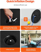 Half Exercise Balance Ball with Resistance Bands and Pump