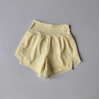 2 In 1 Quick-dry High Waist Fitness Shorts.