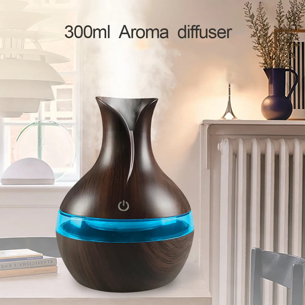 Aromatherapy Air Humidifier with LED Oil Diffuser