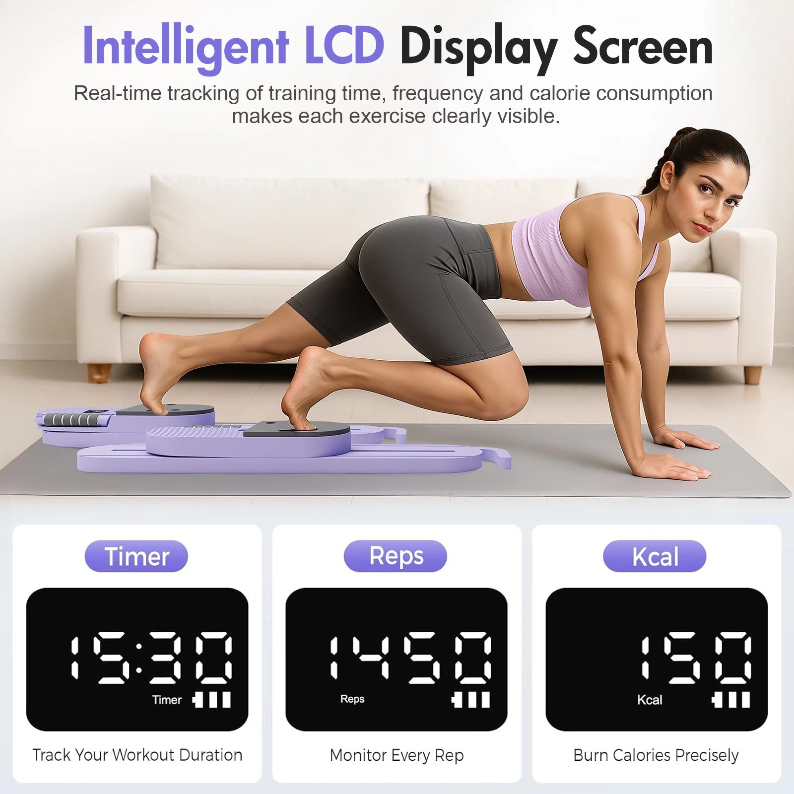 2 In 1 Ab Pilates Core Strength Training Board