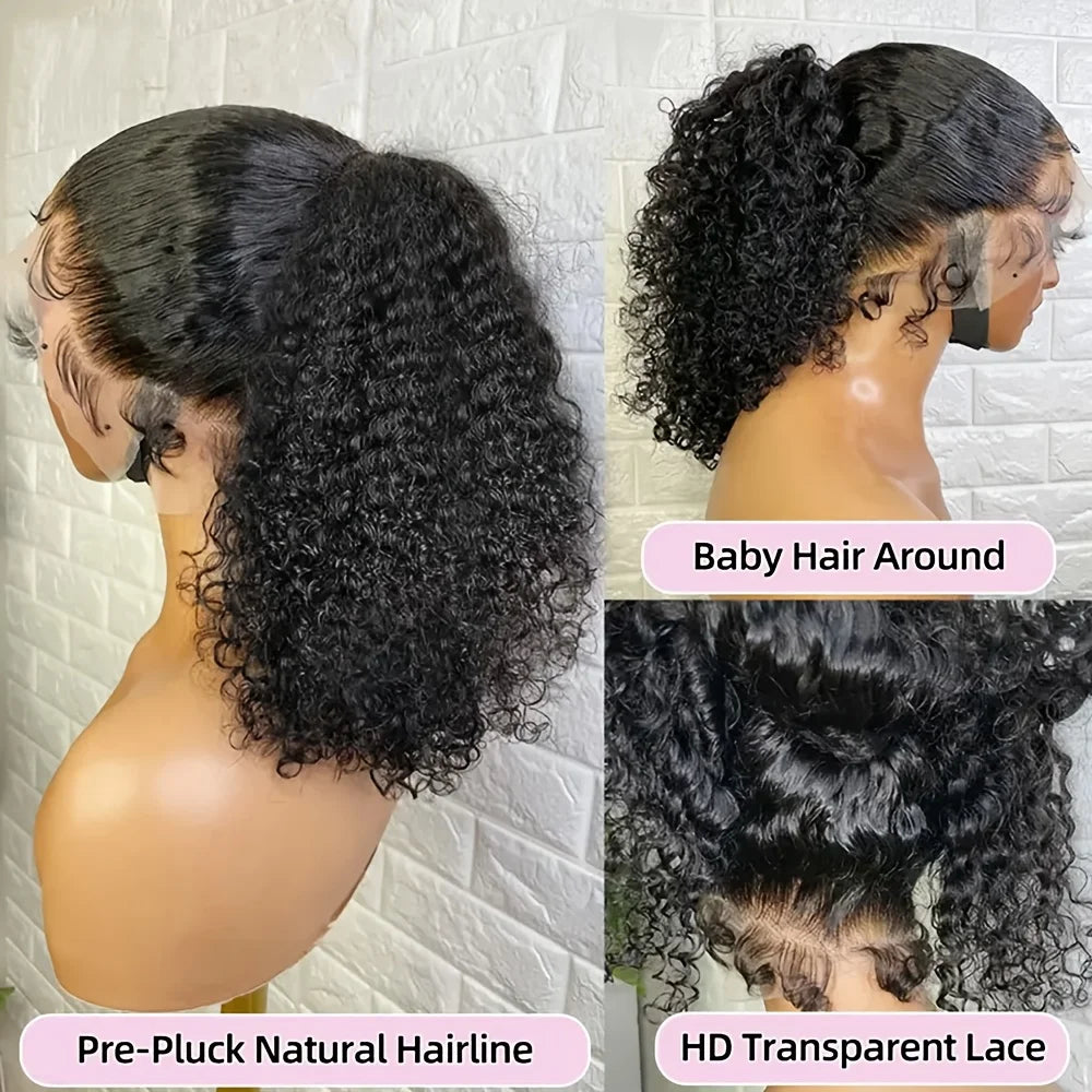 Strap Deep Curly Wave 360 Full Hd Glueless Wig