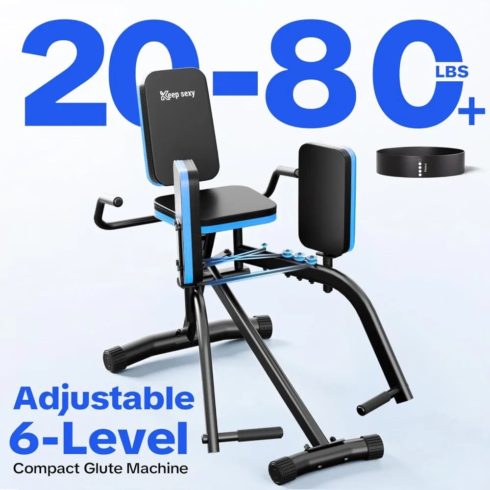 6-Level Hip Abductor Machine w/ Bonus Resistance Band