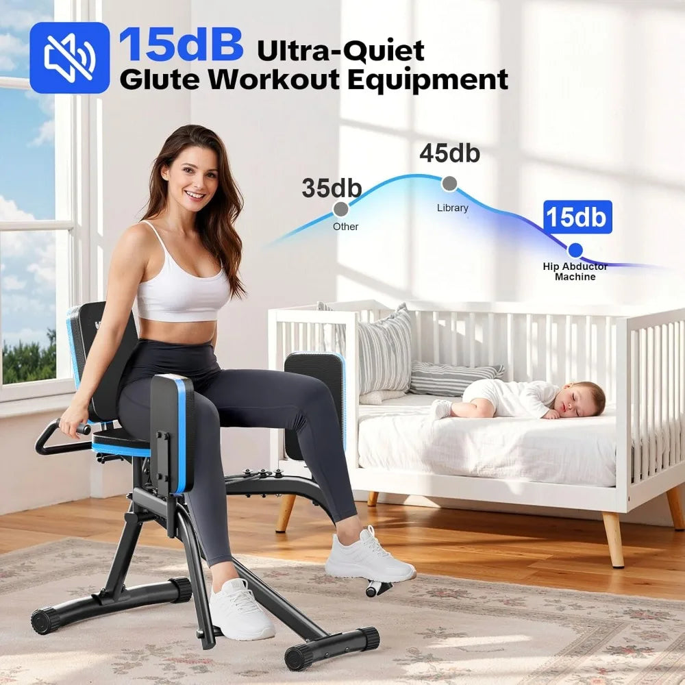 6-Level Hip Abductor Machine w/ Bonus Resistance Band