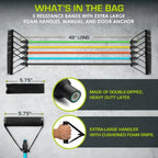 Tube Resistance Bands Set with Handles for Home Gym Workouts