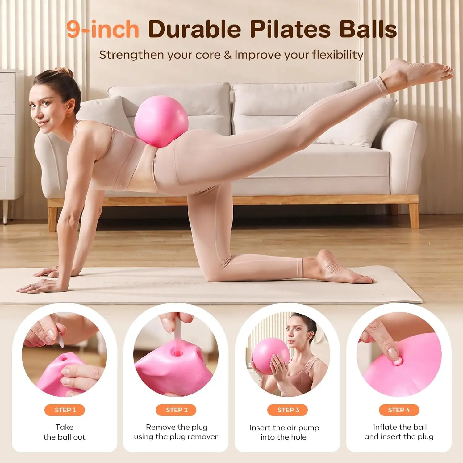 13-Piece Essential Pilates Workout Kit for Beginners