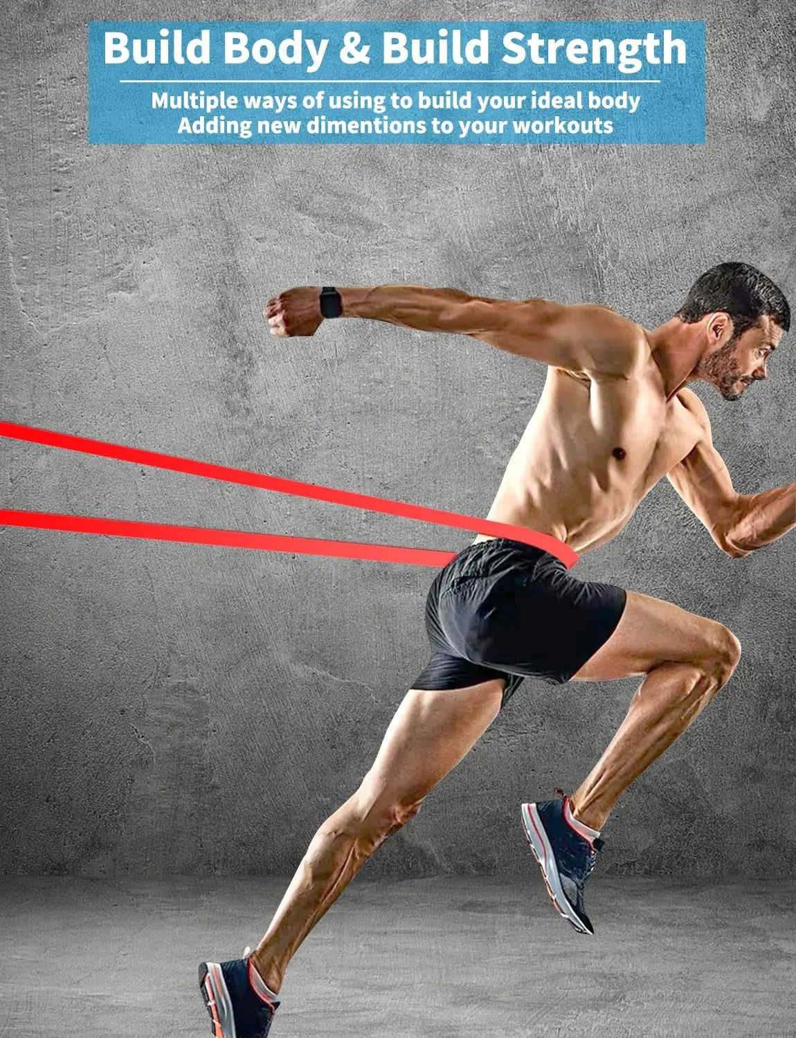 Resistance Bands Set for Pull-Up Assistance, Workout.