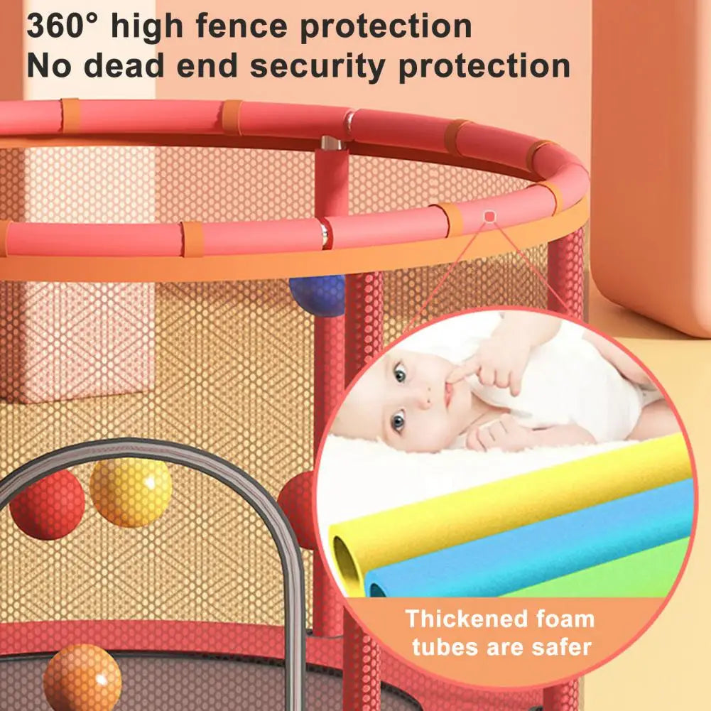 1Set Kids Adjustable Baby Toddler Trampoline